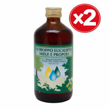 2x Sciroppo Eucalipto Miele Propoli 250ml Naturale | Sollievo Immediato Gola