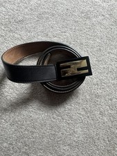 Fendi Leather Woman Belt Black