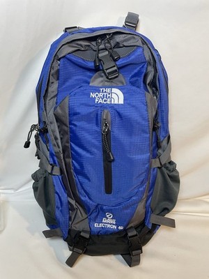 The North Face Electron 40 Flight Series Hiking Backpack Blue Gray W Rain Cover
