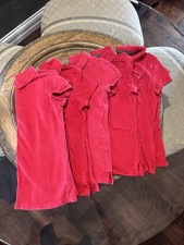 Old Navy Girls Size 8 Polo School Uniform Shirts Lot Of 5