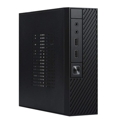 M06 SPCC 0.6mm Mini ITX Black Desktop Computer Chassis 2.5'' Drive Bay with VE...