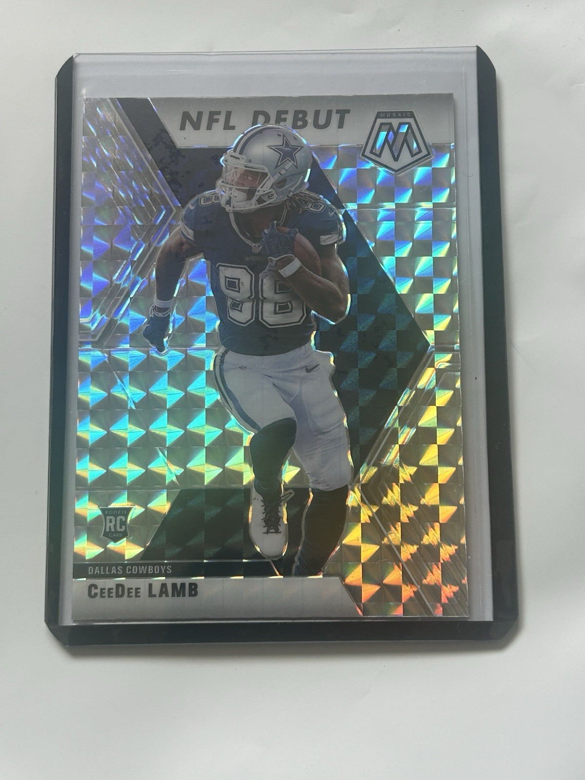 2020 Panini Mosaic CeeDee Lamb #268 NFL Debut Silver RC Dallas Cowboys