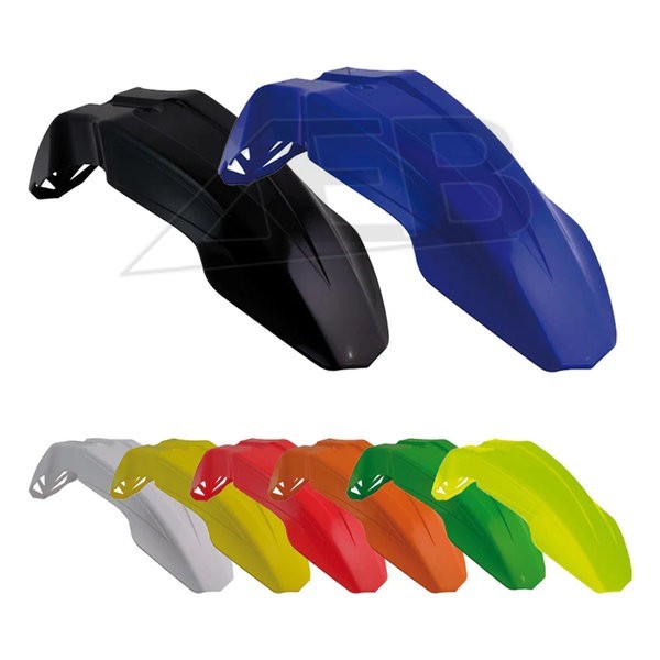 Garde-boue avant 125 DTR bleu en plastique flexible anti-casse