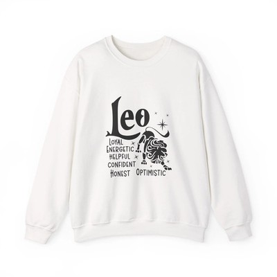 Leo Zodiac Loyal, Energetic & Optimistic Crewneck Sweatshirt
