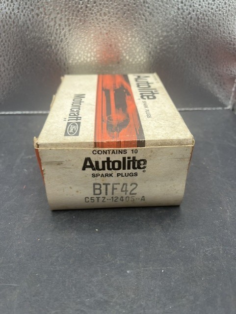 10 NOS 1965 - 1968 Ford, Mercury Motorcraft AUTOLITE 289 Spark Plugs BTF42 OEM
