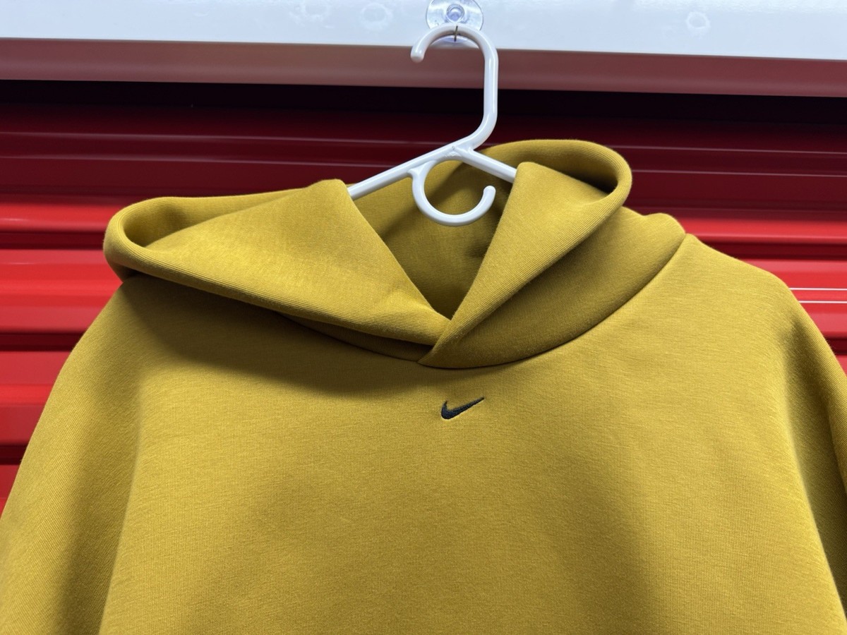 Men's 3XL - Nike Tech Fleece Oversized Hoodie Yellow Ochre HV6535