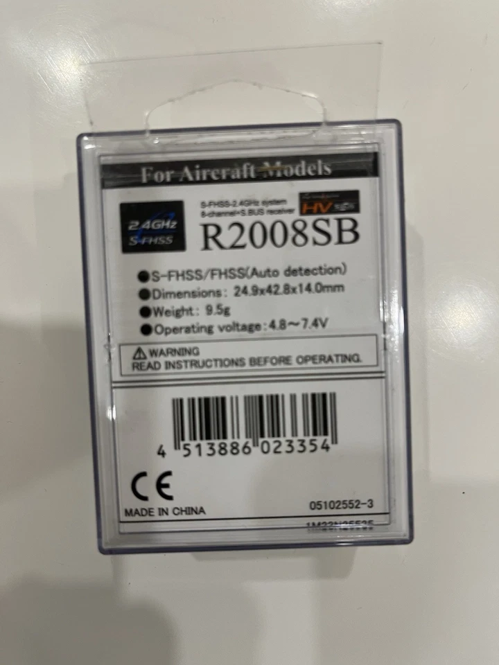 Récepteur Futaba R2008SB 2,4 GHz S-FHSS 8/8 canaux récepteur avec S.Bus - Photo 2/4