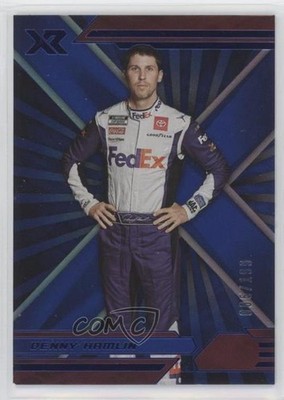 2022 Panini Chronicles Xr Blue 85/199 Denny Hamlin #16 0x1