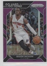 2016-17 Panini Prizm Go Hard or Go Home Purple Prizm /75 Reggie Jackson #21