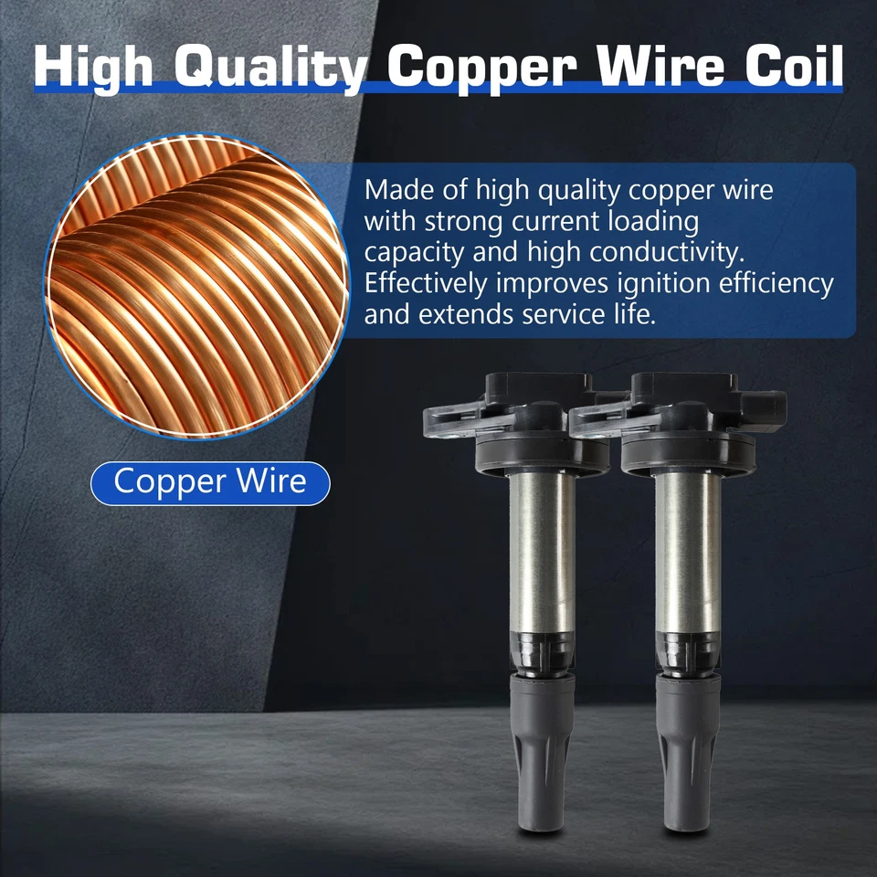 8X Bobina de encendido y 8X Bujía Platinum para 04-09 Jaguar XJ8 V8 4.2L UF519 Foto 2 de 4