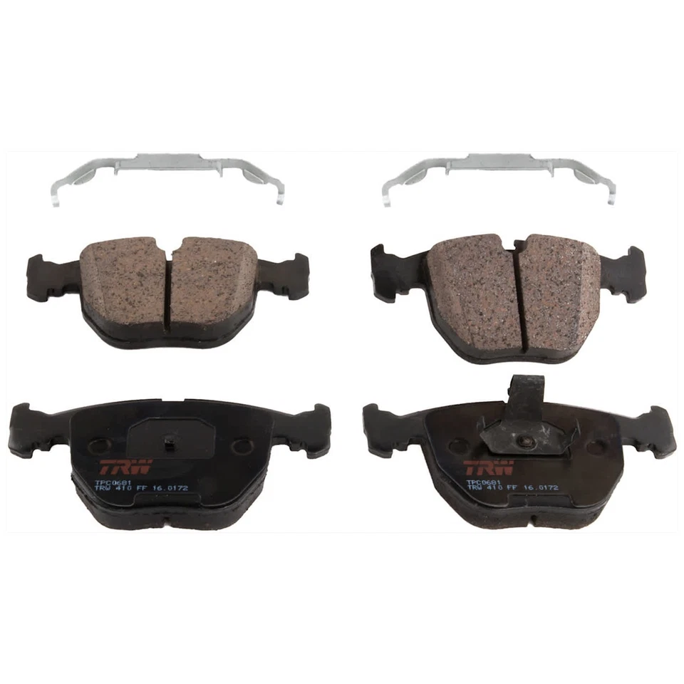 TRW KIT-072524-51 conjunto de 2 rodas disco de freio e kits de pastilhas dianteiras para 540 530 BMW 540i - Imagem 3 de 4