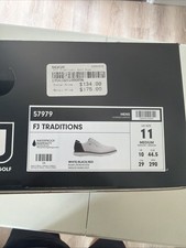 Footjoy Traditions Men s Golf Shoes White/Black/Red Size 11 NEW IN BOX