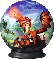 Puzzle (72 T.) 3D Puzzleball - Mystische Drachen (Ravensburger) Neu/Ovp