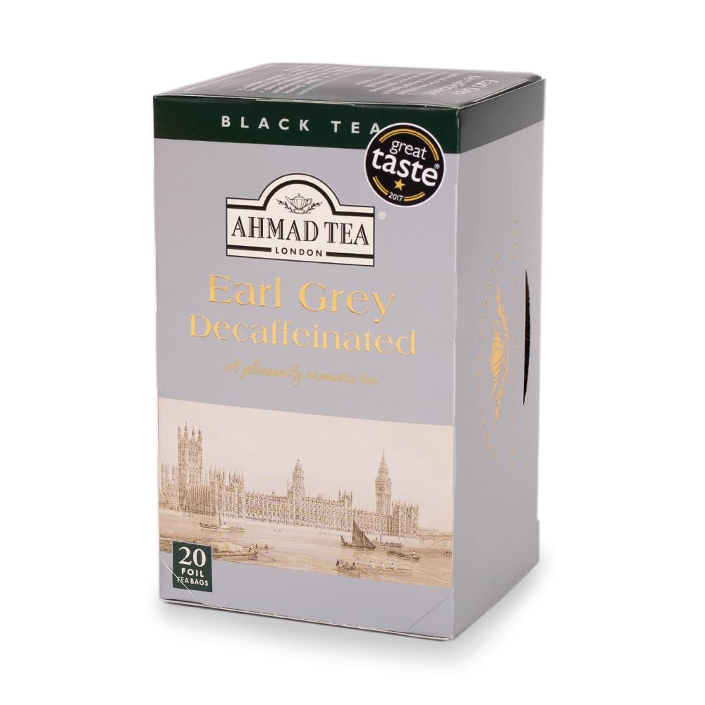 Decaffeinated Earl Grey Tea, 20count Boxes, 8.4 Ounce Pack O