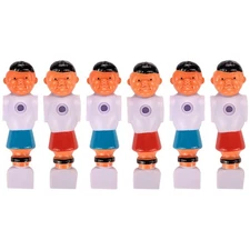 Game Room Guys Foosball Men - 3 Blue and 3 Red - Package of 6 - 26-1484-00, 26-1