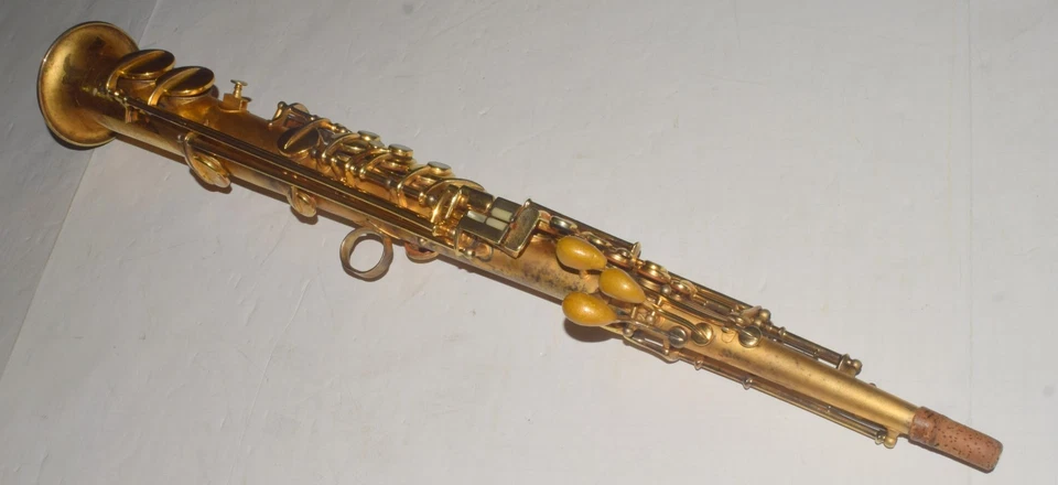 Saxo soprano Conn 1925 chapado en oro nuevo Wonder II - envío gratuito a EE. UU. Foto 3 de 4