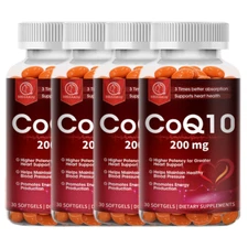 CoQ10 Coenzyme Q-10 Coenzyme 200mg Capsules BIOPERINE Antioxidant Heart Energy