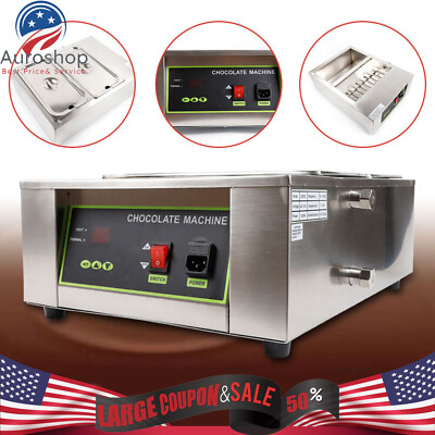 10kg Commercial Electric Chocolate Tempering Machine Melter Maker Melting 2 Pot