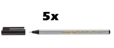 5 x Edding 89 office liner Fineliner Einwegliner Filzstift 0,3 mm schwarz