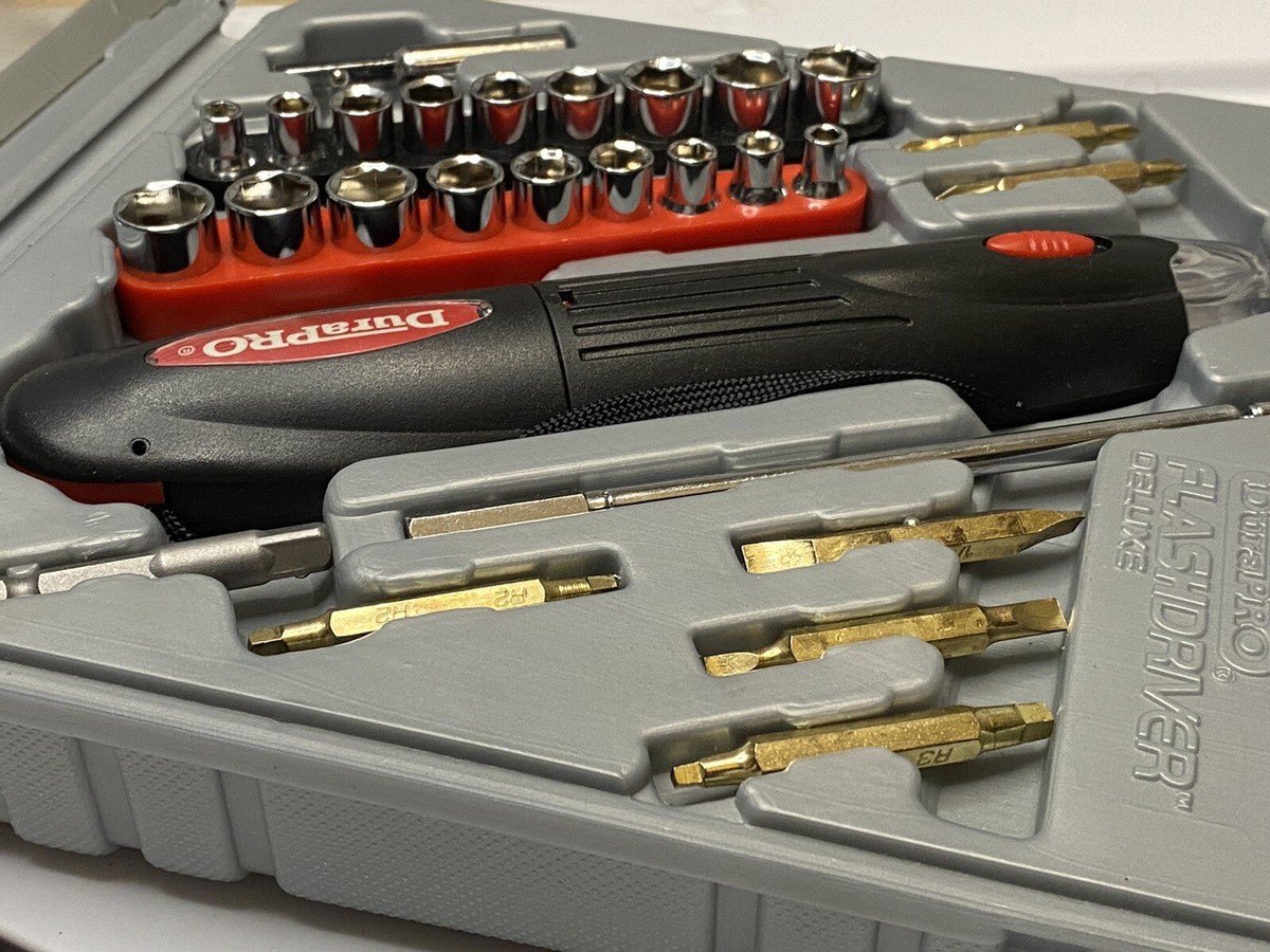 DuraPro Flashdriver Deluxe Screwdriver Socket Tool Bits