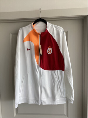 Nike GS MNK ACDPR ANTHM JKT K Size: Large White/Pepper Red/ Vivid Orange