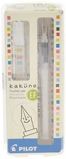 Pilot Kakuno Fountain Pen Extra Fine Nib Clear Barrel Black Ink Pack of 1