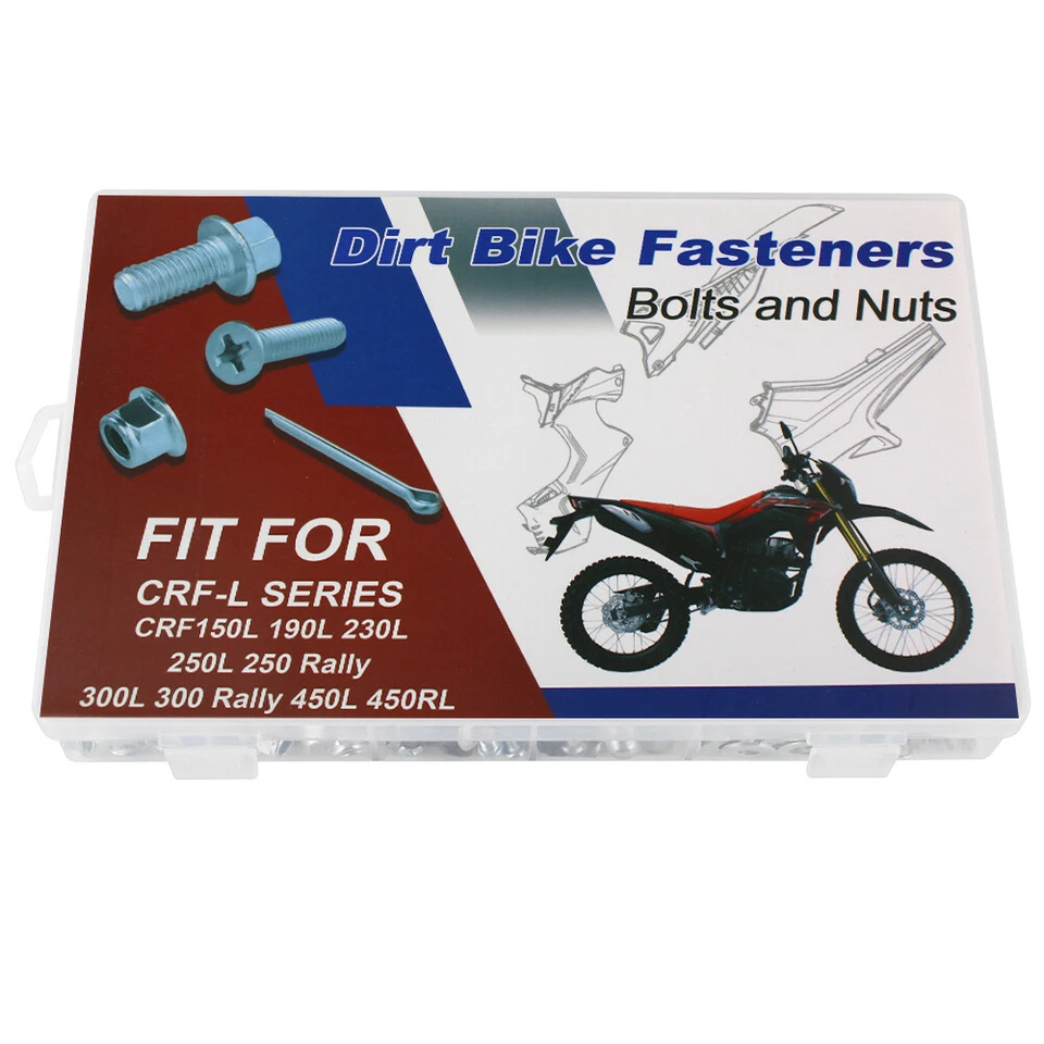 Kit de pernos de carenado 330 piezas aptos para Honda CRF250L 2012-2021 CRF250 Rally 2018-2024 Foto 4 de 4