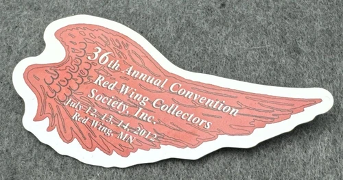 Vtg Red Wing Collectors Society Convention Pin Button MN Pottery 2012