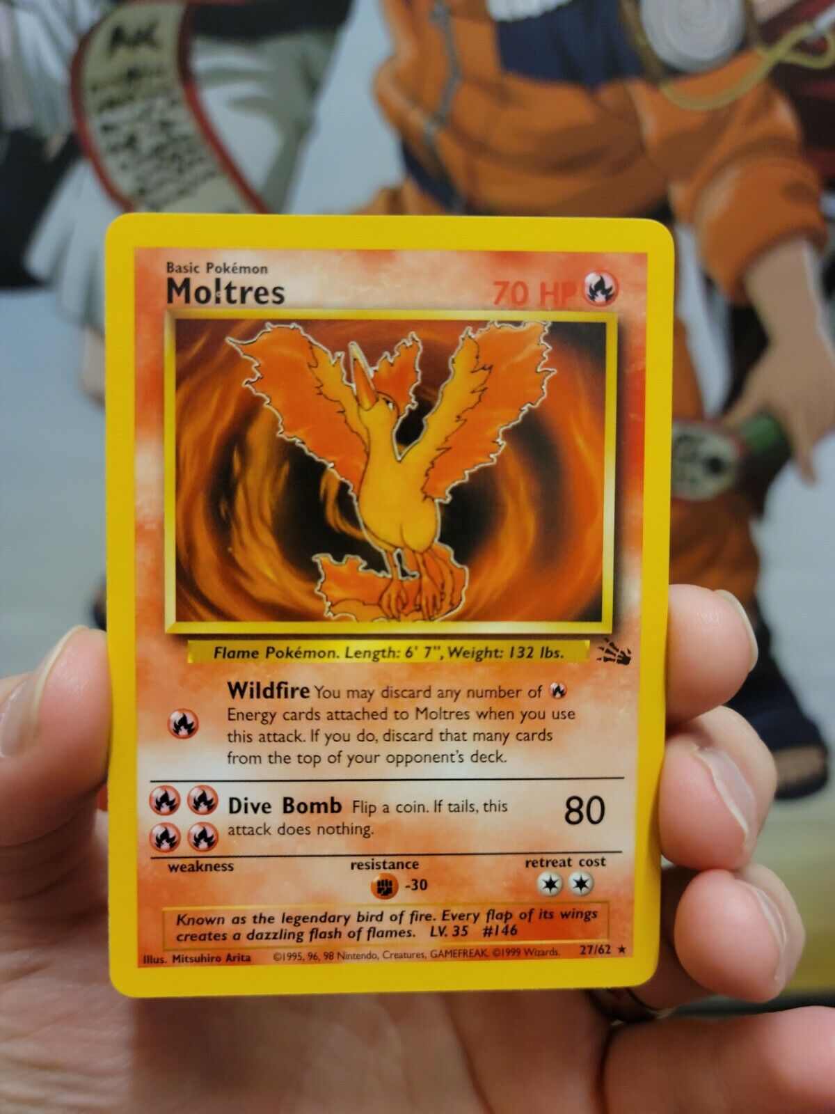 Check the actual price of your Moltres 12/62 Pokemon card