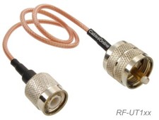 UHF PL259 Male to TNC Male 50-Ohm RG316 Coax Low Loss Jumper RF Cable