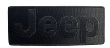 JEEP Black On Black Embroidered patch 2"x5"