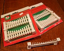 Kurt Adler Holiday Trim Picket Fences 2 Packs of 4 Sections Christmas village