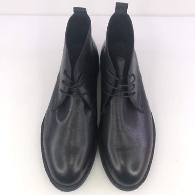 Mens Robert Graham Pieta Leather Chukka Boots Black #RG5416B Size 10.5 Mens Robert Graham Pieta Leather Chukka Boots Black #RG5416B  main image 2