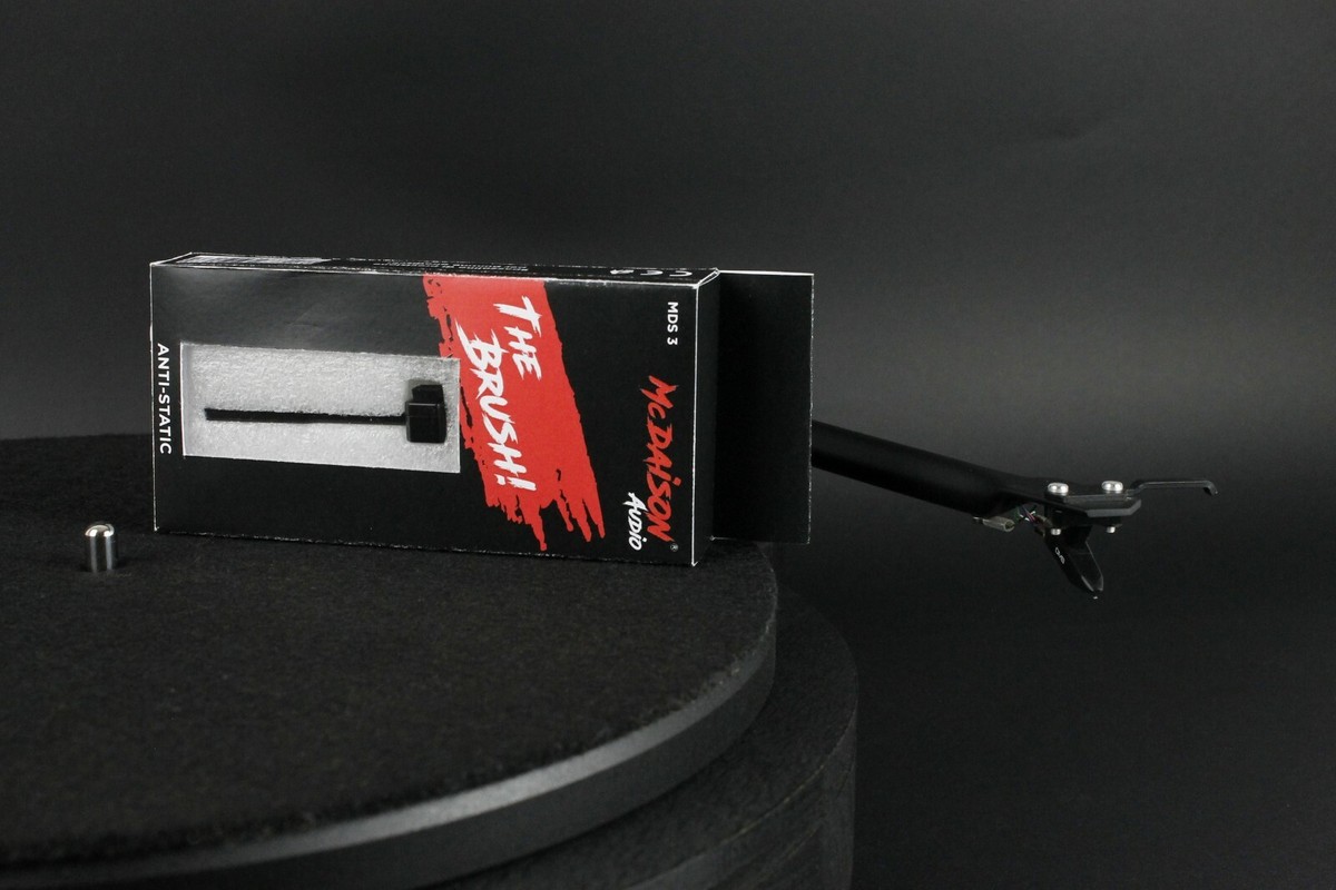 SC 12 Polimero In Gel Siliconico Per La Pulizia Dello Stilo Della Puntina Giradischi Con Specchio E Cofanetto In Legno Di Sapele - Foto 5