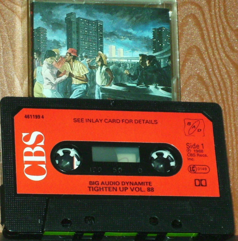 Big Audio Dynamite Tighten Up Vol. 88 CASSETTE ALBUM Electronic Dub, Pop Rock - Image 2 of 4