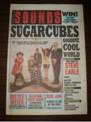SOUNDS 1988 DEC 10 SUGARCUBES BJORK STEVE EARLE KISS