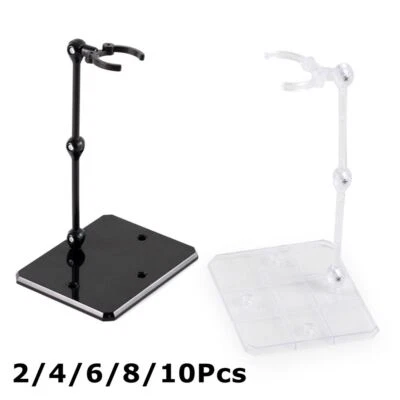 2- 10Pcs Action Figure Display Base Stand Holder fit for Gundam Robot Model Toy
