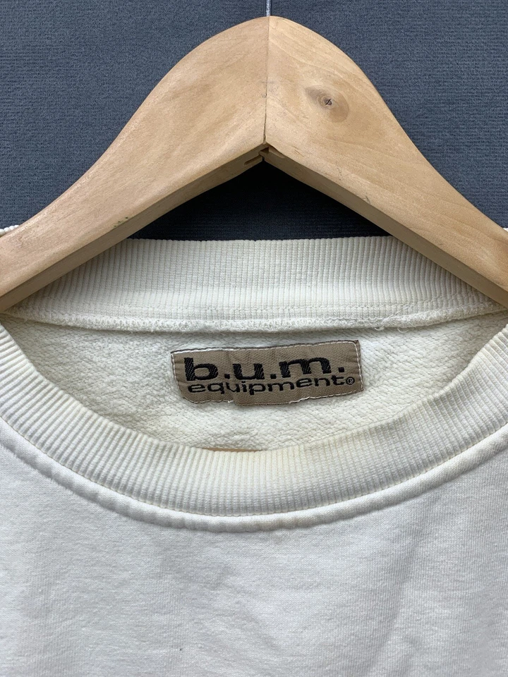 RARE Vintage 90’s Bum Equipment Oscar De La Hoya White Training Sweatsuit XL - Image 3 of 4