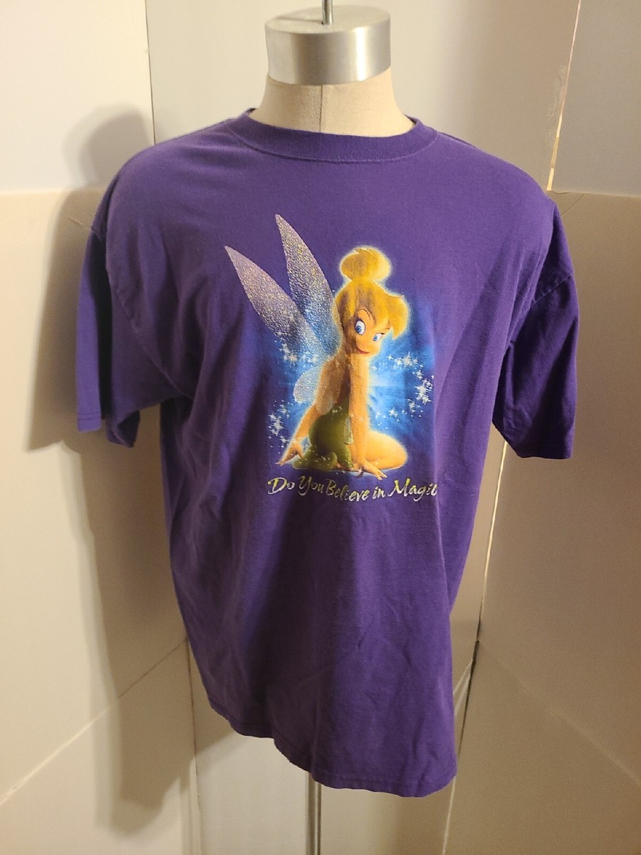 TINKERBELL XL SHIRT PETER PAN DO YOU BELIEVE IN MAGIC DISNEY STORE