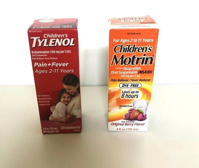 Children's Tylenol and Children's Motrin bundle ages 2 11yrs oral