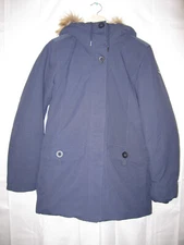 Helly Hansen 53218 Svalbard 2 Parka Navy Faux Fur Hooded Primaloft Women's Large