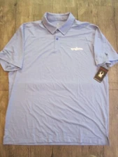 NWT Spyder Mens 2XL Royal Stripe Polo with Syngenta Logo