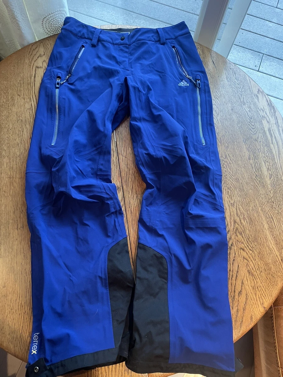 Adidas Womens Terrex Blaueis Ski Outterwear Windproof Trousers Blue Medium