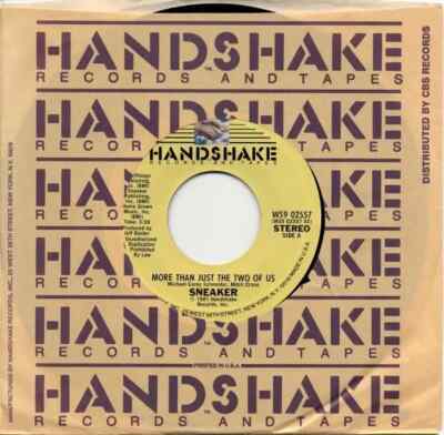Sneaker More Than Just The Two Of Us Vinyl Single 7inch NEAR MINT Handshake R