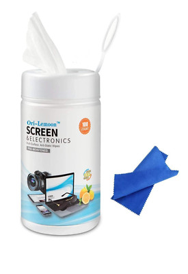Monitor Wipes, Pre-Moistened Computer Screen Wipes for Electronics, Computer... 