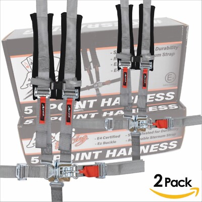 (Silver) Pair of 5 Point Harness Polaris RZR 900 | eBay