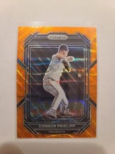 2023 Prizm Connor Prielipp #71 Orange Wave Prizm Parallel 10/50 Minnesota Twins