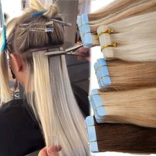 Clearance Tape In 8A 100 Real Remy Human Hair Extensions Skin Weft 200g/80pcs T