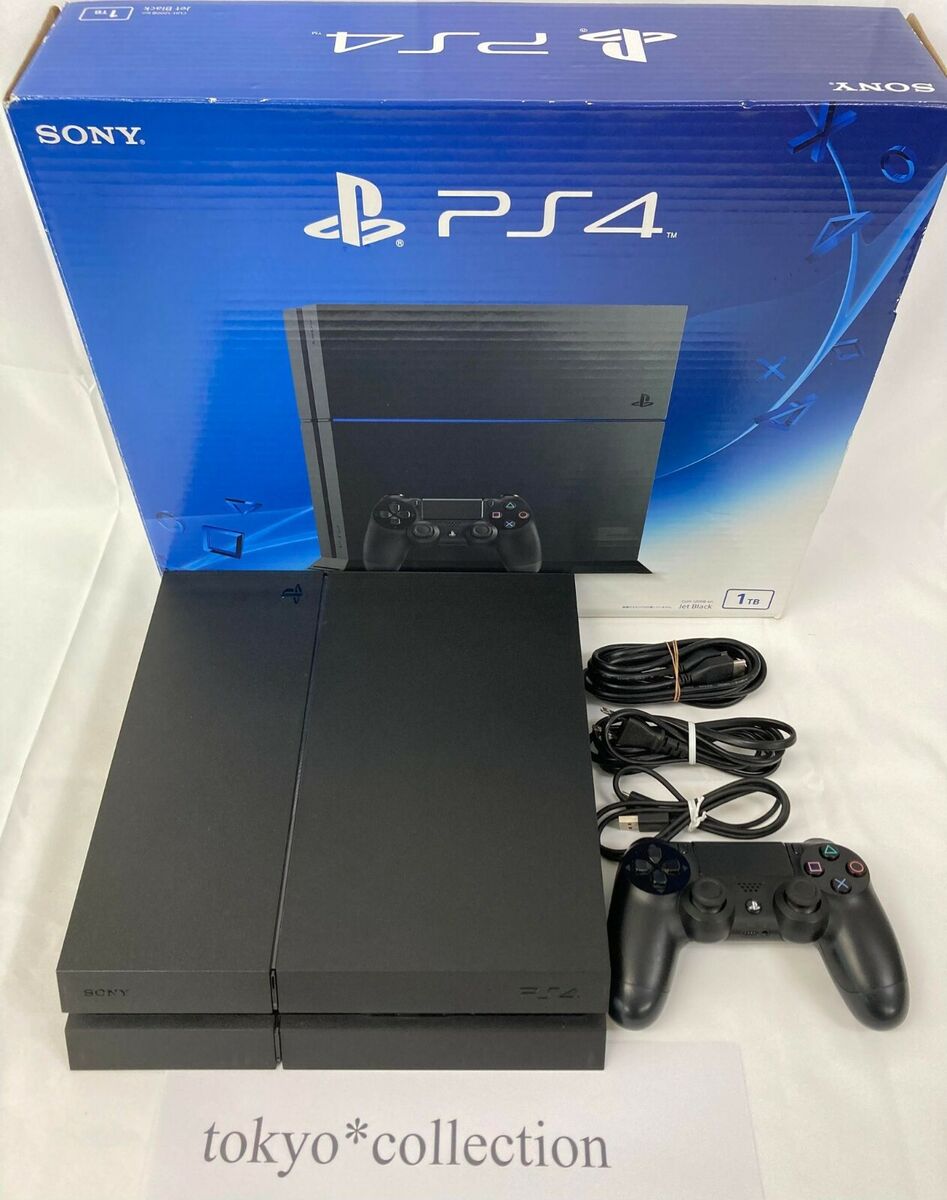 Sony PlayStation 4 PS4 CUH-1200B 1TB Black Game Console Box NTSC-J