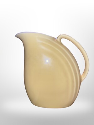 Vintage Hall Pottery Pitcher, Yellow with Nora Ice Lip | eBay